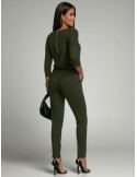 Damen-Overall mit Reißverschluss hinten, Khaki 2401 – Online-Shop – Boutique